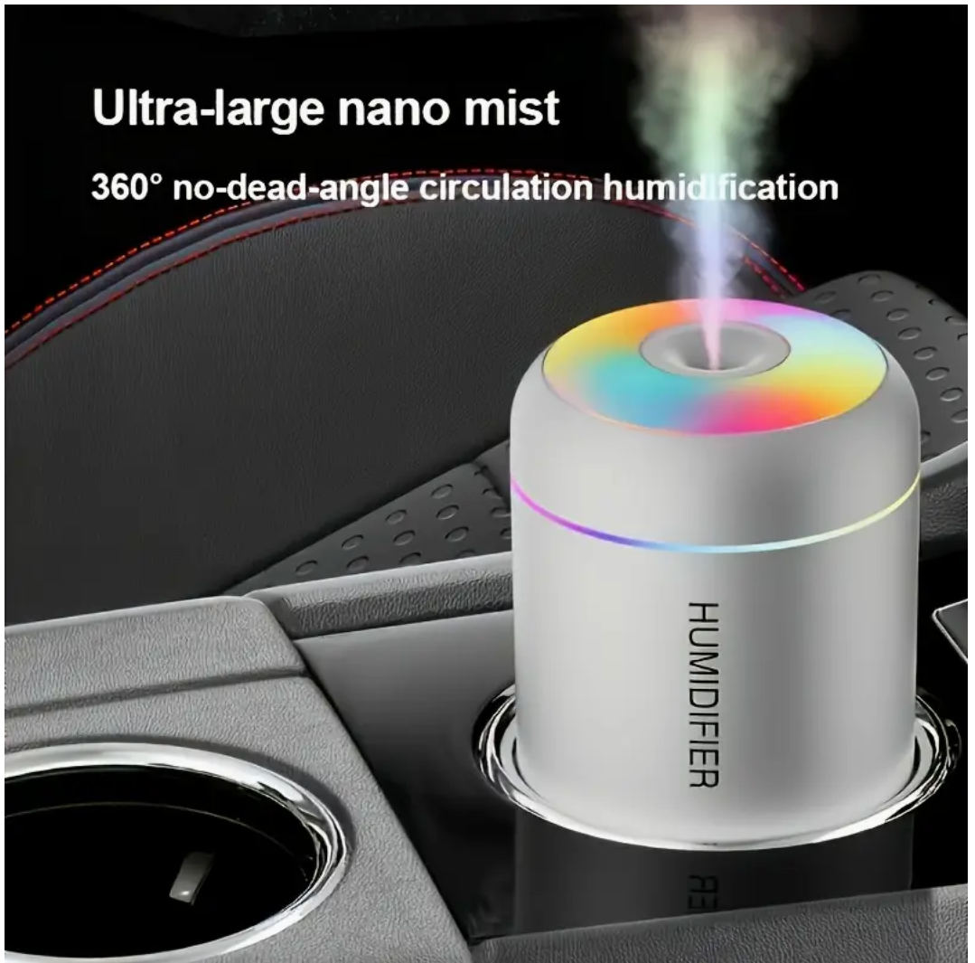 c AromaWave Essential Oil Mist Diffuser & Humidifier with Colorful Night Light, USB Powered, Cold Mist, Unscented, Plastic, Ideal for Christmas, Halloween, Easter, Hanukkah, Thanksgiving - Promotes Plant Health & Refreshing Room Atmosphere