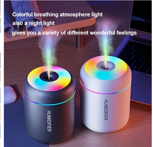 c AromaWave Essential Oil Mist Diffuser & Humidifier with Colorful Night Light, USB Powered, Cold Mist, Unscented, Plastic, Ideal for Christmas, Halloween, Easter, Hanukkah, Thanksgiving - Promotes Plant Health & Refreshing Room Atmosphere