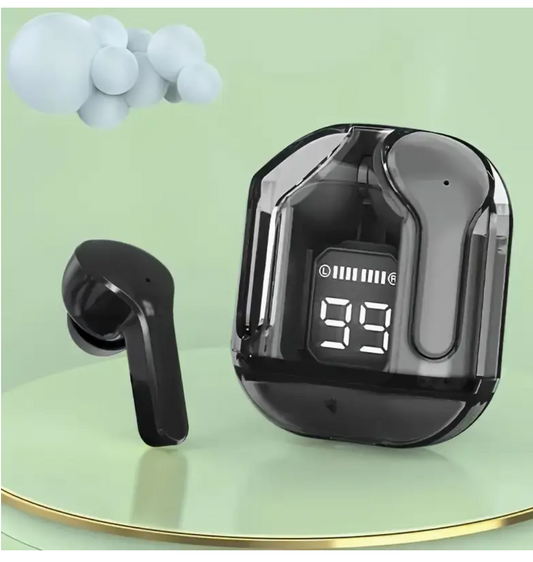 Mini Color TWS Wireless Earbuds, Sports Gaming Music Earphones, Universal Smartphone Compatibility, with LED Digital Power Display, Type-C Charging, Rechargeable Lithium Polymer Battery, 5mAh Capacity, 1.5-5W Power Range, Non-QC Fast Charging